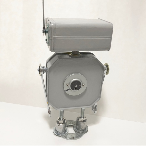 Found Objects Robot Sculpture - Picture 4 of 5